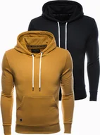 Bluzy męskie - Ombre Zestaw bluz męskich z kapturem BASIC - mix 2-pak V4 Z35 XXL - miniaturka - grafika 1