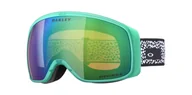 Gogle narciarskie - OAKLEY Gogle zimowe FLIGHT TRACKER M Black Habitat / Prizm Jade Iridium OO7105-57 - miniaturka - grafika 1