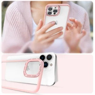 Kingxbar Sparkle Series etui iPhone 13 Pro z kryształami obudowa pokrowiec na tył plecki różowy - Etui i futerały do telefonów - miniaturka - grafika 7