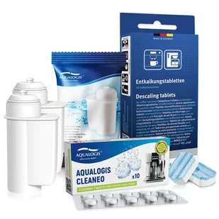 Zestaw Bosch, Filtr Aqualogis AL-Inte 2szt, Tabletki Odkamieniające - SIEMENS TZ80002, Cleaneo 10szt - Akcesoria i części do ekspresów do kawy - miniaturka - grafika 1
