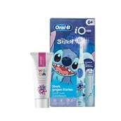 Szczoteczki do zębów dla dzieci - Zestaw ORAL-B iO Series Kids 6+ Stitch Szczoteczka dla dzieci z etui i pasta WOOM Junior Bubble Gum - miniaturka - grafika 1