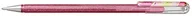 Długopisy - Pentel K110-DMPX Hybrid Dual Metallic długopis żelowy - błyszczący żel, kolor różowy/metaliczny, zielony i złoty, grubość linii 0,5 mm, 1 szt. - miniaturka - grafika 1