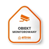 Akcesoria do monitoringu - Tabliczka PCV Obiekt Monitorowany Eltrox - miniaturka - grafika 1