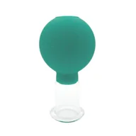 Akcesoria medycyny naturalnej - Bańka gumowo-szklana do masażu próżniowego twarzy - 3,5 cm - 1 szt. - miniaturka - grafika 1