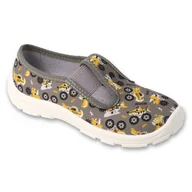 Buty dla dziewczynek - Befado obuwie dziecięce 975X192 szare - miniaturka - grafika 1
