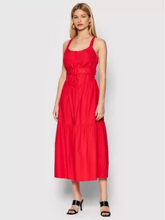 Fracomina Sukienka codzienna FR22SD2008W40001 Czerwony Regular Fit - Sukienki - miniaturka - grafika 1