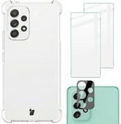 Etui i futerały do telefonów - Bizon Etui + 2x szkło + obiektyw Case Clear Galaxy A73 5G przezroczyste BCCGALA735GCL - miniaturka - grafika 1