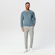 Swetry męskie - Sinsay - Sweter w prążki - Niebieski - miniaturka - grafika 1
