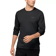 Koszulki męskie - Jack Wolfskin Męski T-shirt Sky Thermal, czarny, XXL - miniaturka - grafika 1