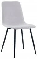 Krzesła - Krzesło do salonu i jadalni NOVA welurowe tapicerowane, j.szare - miniaturka - grafika 1