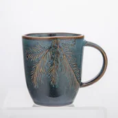 Kubki - Kubek baryłka 370 ml zielono-brązowy - miniaturka - grafika 1