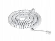 Kable miedziane - NoName Kabel telefoniczny skręcany 15m biały TEL0032F-15 - miniaturka - grafika 1