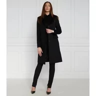 Płaszcze damskie - Calvin Klein Wełniany płaszcz ESSANTIAL CROMBIE | z dodatkiem kaszmiru - miniaturka - grafika 1