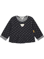 Kaftaniki dla niemowląt - Steiff Koszulka w kolorze czarnym - miniaturka - grafika 1