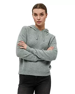 DESIRES Damski sweter z kapturem Genia Hood, Slate Blue Melange, XS - Swetry damskie - miniaturka - grafika 1