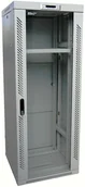 Szafy rack - Szafa Lexi-NET LEXI-Net 19" szafka stojąca 27U 600x600 rozbieralny, jednostka wentylacyjna, termostat, kółka, 600kg, szkło, szary LS27U-60/60 - miniaturka - grafika 1