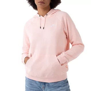 Bluzy sportowe damskie - Bluza Nike Sportswear Essential BV4124-611 - różowa - grafika 1