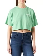 Koszulki i topy damskie - Jack&JONES Damska koszulka JJXX JXBECKY SS Relaxed Vint Tee SN T-shirt, zielony Absynt/szczegóły: jasny biały nadruk CALI 2, XS, Absynthe Green/Detail:Bright White Print Cali 2, XS - miniaturka - grafika 1