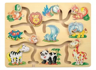 WOODY Gra Zwierzęca rodzinka - Układanki dla dzieci - miniaturka - grafika 1