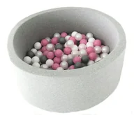 Suche baseny - Suchy basen z piłeczkami jasnoszary 300 szt - DOWOLNY MIX - miniaturka - grafika 1