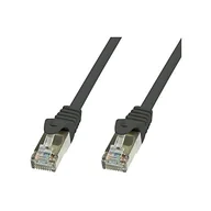 Kable miedziane - Techly ICOC LS6-005-BKT - kabel sieciowy (0,5 m, Cat6, S/FTP (S-STP), RJ-45, RJ-45, czarny) - miniaturka - grafika 1
