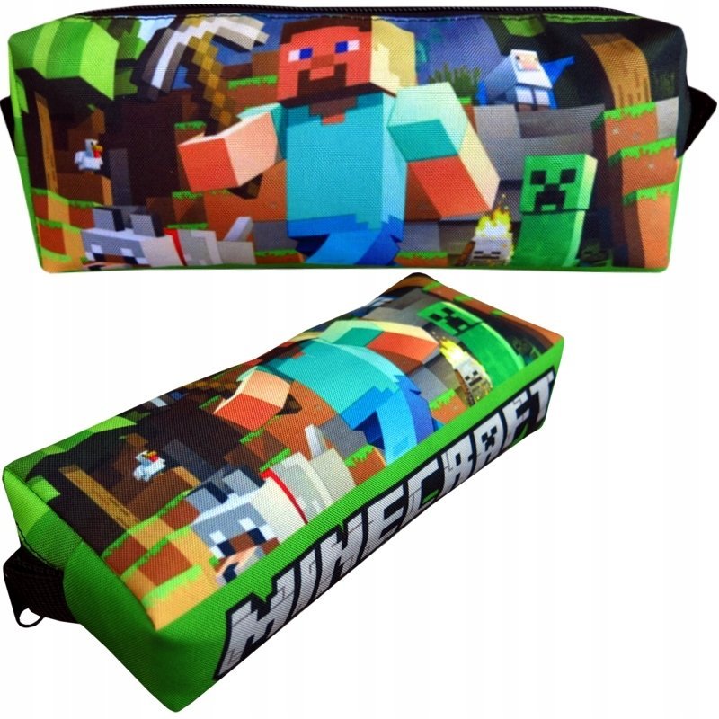 MINECRAFT klasyczny piórnik szkolny piórniki GAME