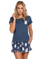 Piżamy damskie - Doctor Nap piżama w misie kr.kr. BEAR PM.4219, Kolor granatowy, Rozmiar S, Doctor Nap - Intymna - miniaturka - grafika 1