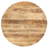 Meble modułowe i akcesoria - vidaXL Lumarko Blat stołu, lite drewno mango, okrągły, 25-27 mm, 70 cm 286007 - miniaturka - grafika 1