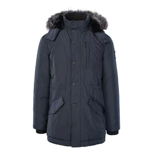 Męska Kurtka ocieplana GUESS REAL DOWN PARKA M3BL20WFOW2-G7V2 – Granatowy - Kurtki męskie - miniaturka - grafika 1