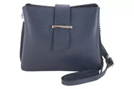 Torebki damskie - Torebka wizytowa na ramię - Granatowa - Granatowy - miniaturka - grafika 1