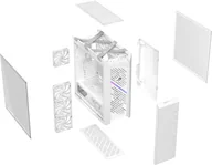 Obudowy komputerowe - Obudowa Asus Case ROG Strix Helios II GX601S, E-ATX, Przezroczysty panel boczny, 4x 140mm Fan, biały 90DC00W3-B39000 - miniaturka - grafika 1