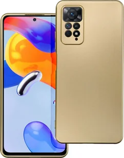 Metaliczne etui na telefon komórkowy z osłoną aparatu kompatybilne z iPhone 13 Pro Gold - Etui i futerały do telefonów - miniaturka - grafika 1