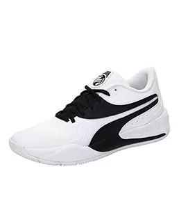 PUMA Unisex potrójne buty do koszykówki, Puma White Puma Black - 41 EU - Buty sportowe damskie - miniaturka - grafika 1