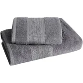 Ręczniki - Komplet Ręczników Kąpielowych 2 szt Kali Stal - miniaturka - grafika 1