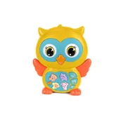 Zabawki interaktywne dla dzieci - Pianinko sowa żółta E-Edu - miniaturka - grafika 1