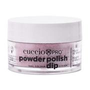 Manicure tytanowy - Cuccio 5568 DIP SYSTEM PUDER Deep Purple Glitter 14 g U5568-15 - miniaturka - grafika 1