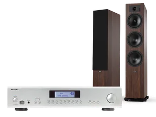 Rotel A14 MkII (srebrny) + Tesi 6 (mokka) - Zestawy stereo - miniaturka - grafika 1