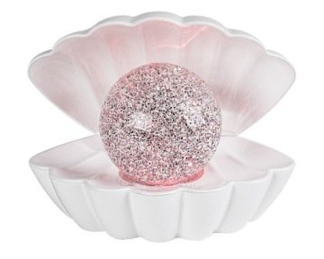 Rabalux Sparkly lampka dziecięca Led Rgb perła muszla 0,8W biała
