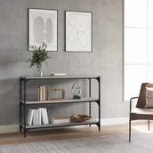 Regały - vidaXL Regał na książki, szary dąb sonoma, 100x33x70,5 cm - miniaturka - grafika 1