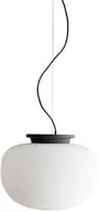 Lampy sufitowe - Frandsen - Supernate Lampa Wisząca Ø38 Opal White/Black Frandsen - miniaturka - grafika 1