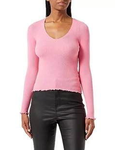 Bestseller A/S Damski VMEVIE LS V-Neck GA NOOS sweter, saszetka różowa, L, Sachet Pink, L - Torby męskie - miniaturka - grafika 1