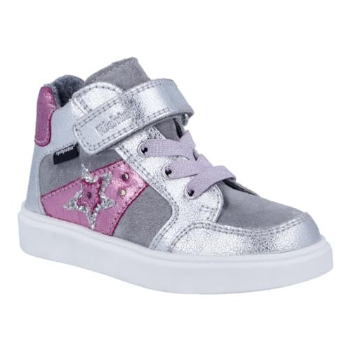 Richter Buty dziecięce dla chłopców i dziewczynek, Flora Sneaker, srebrne/żelazne/Candy, 25 EU, Silver Iron Candy, 25 EU