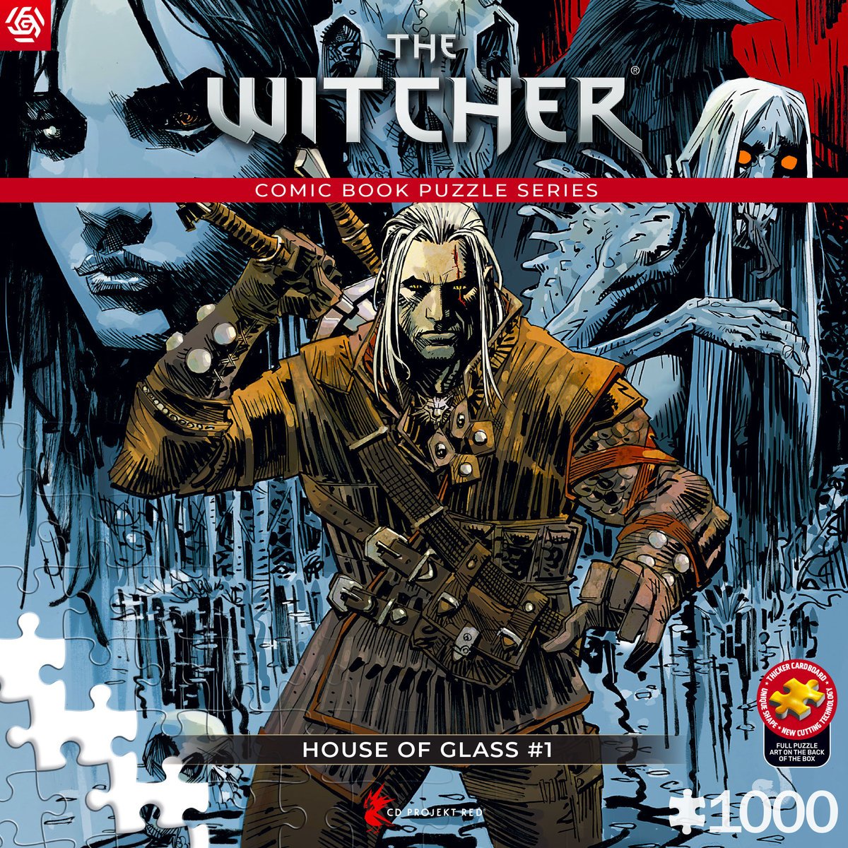 Puzzle, Good Loot, Comic Book Puzzle, The Witcher (Wiedźmin) House of Glass, 1000 el.