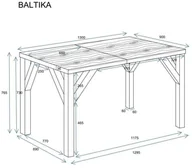 Stoły - Stół rozkładany BALTIKA 130185x90 dąb stirling ENDO - miniaturka - grafika 1