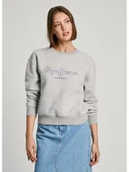 Bluzy damskie - Pepe Jeans Bluza w kolorze jasnoszarym - miniaturka - grafika 1