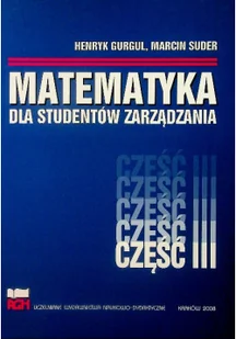 Matematyka dla studentów zarządzania cz III - Matematyka - miniaturka - grafika 1