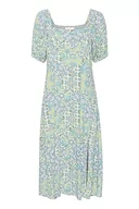 Sukienki - Kremowa damska sukienka bez rękawów letnia grafika design długość kolana relaks dopasowanie kobieta, Antyczna płytka, 42 - miniaturka - grafika 1