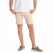 Spodenki męskie - Jeansowe męskie klasyczne szorty kremowe modne Ombre OM-SRDS-0162 V2 r. XXL - miniaturka - grafika 1