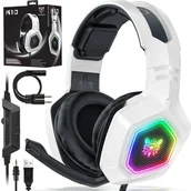 Słuchawki - ONIKUMA K10 Białe - miniaturka - grafika 1