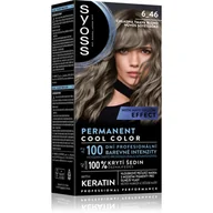 Farby do włosów i szampony koloryzujące - Syoss Permanent Cool Color farba do włosów 6_46 Chłodny Ciemny Blond - miniaturka - grafika 1